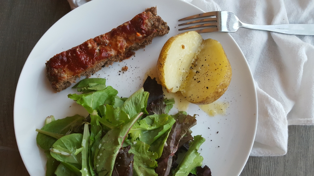 Honey Mustard Meatloaf in Lodge Cast Iron Loaf Pan 